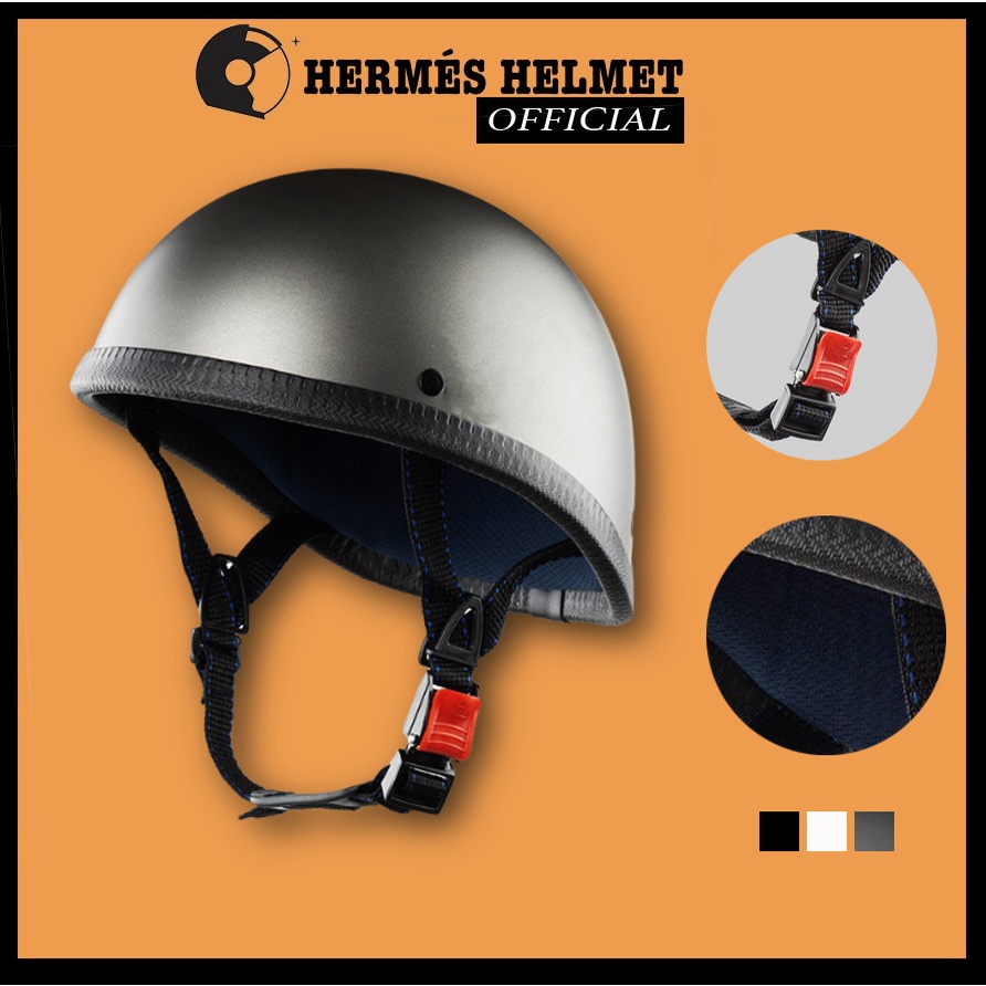Nón mũ bảo hiểm xe máy nam nữ nửa đầu CHÍNH HÃNG CAO CẤP BAO ĐẬP bulldog đua ngựa | MÀU SƠN NHÁM By nonbaohiem_chinhhang