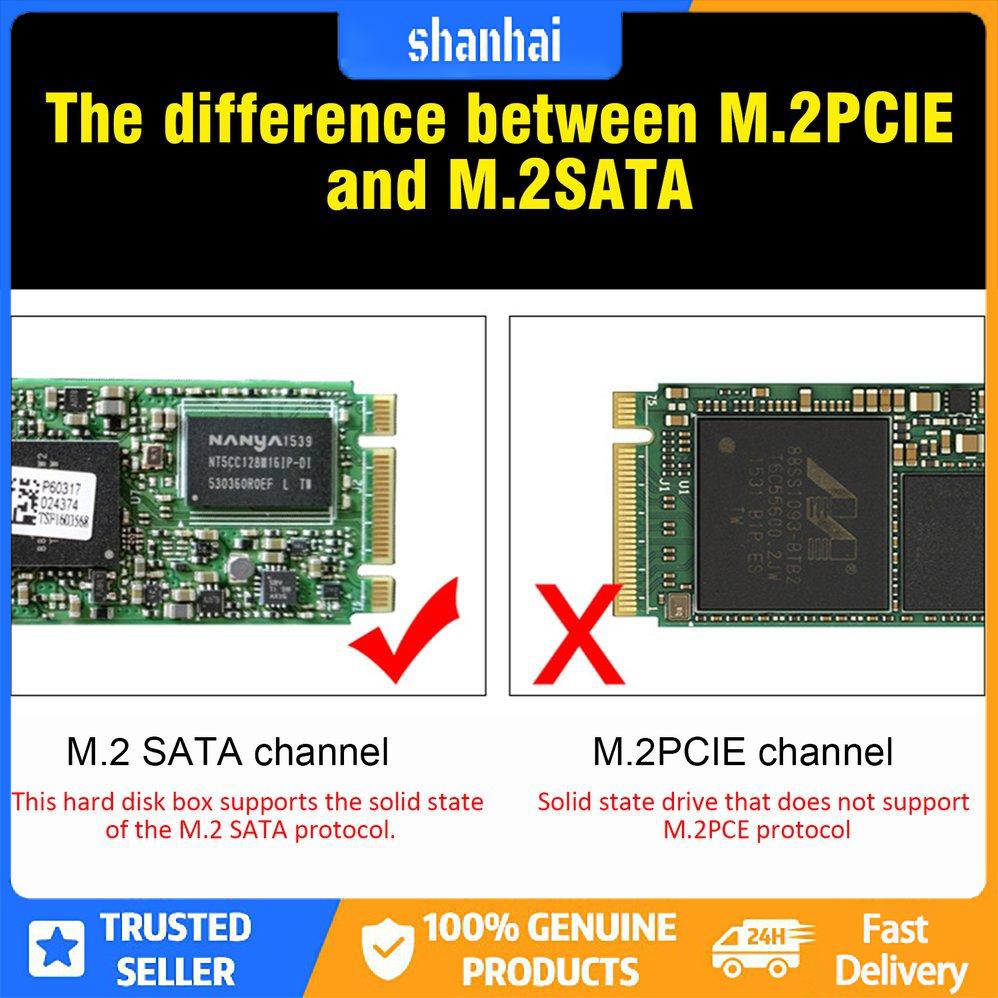 Vỏ SSD M2 NGFF Vỏ ngoài M.2 Đến USB Type-C 3.1 Bộ điều hợp SSD cho PCIE NGFF | BigBuy360 - bigbuy360.vn