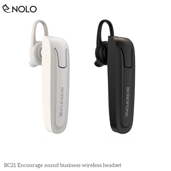 Tai Nghe Nhét Tai Bluetooth Không Dây V4.2 Borofone Model BC21 Chất Liệu Nhựa ABS Dung Lượng Pin 70mah Nghe Nhạc Liên Tụ