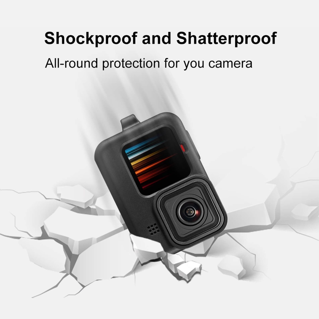 ỐP BẢO VỆ GOPRO 11 / GOPRO 10 / 9 KÈM NẮP PIN SẠC PULUZ