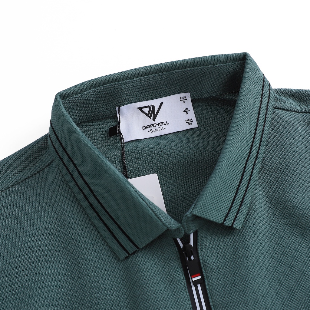 Áo thun polo nam DARNELL khoá kéo chất dệt kim cao cấp cực mềm mại slimfit DN64