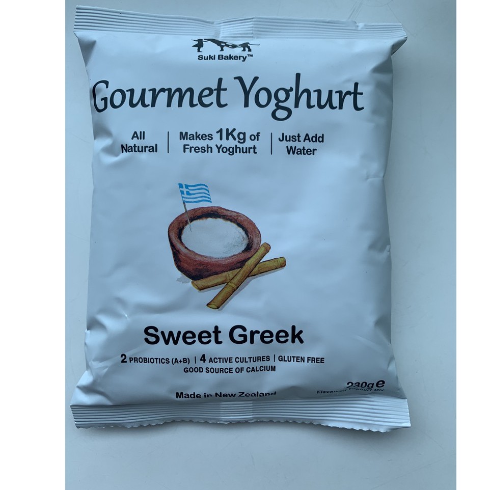 Bột Làm Sữa Chua Truyền Thống - Gourmet Yoghurt Sweet Greek, Nhãn Hiệu Suki Bakery, gói 230g