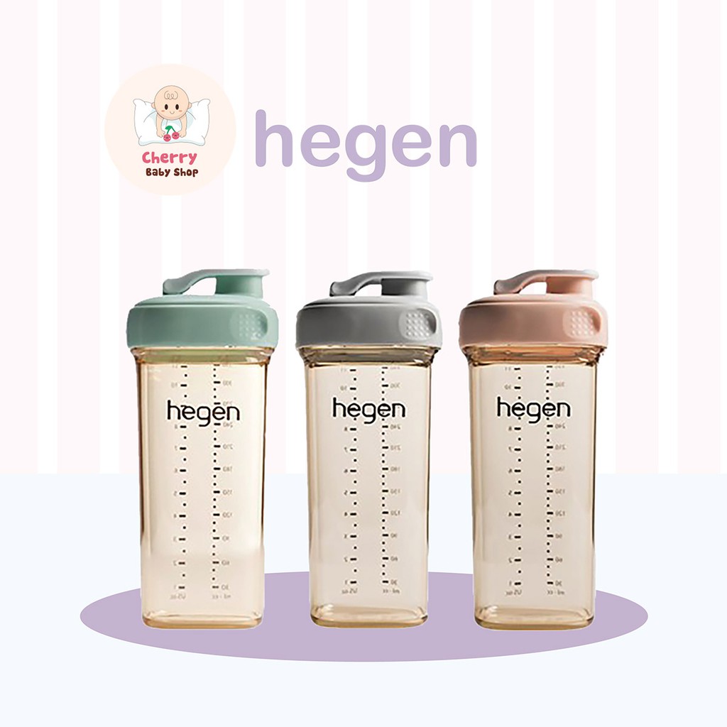 Bình uống nước Hegen 330ml cao cấp (chính hãng)