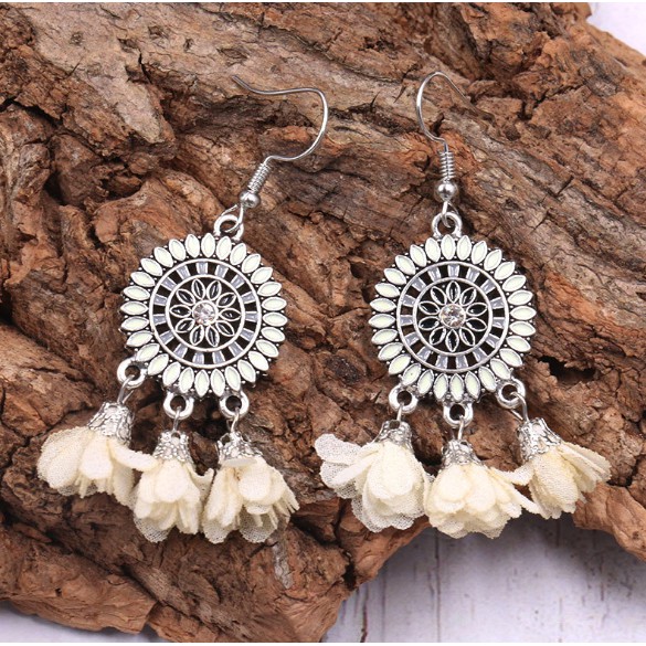 Bông Tai, Hoa Tai Nữ Phong Cách Bohemian Vintage Cá Tính Giá Rẻ