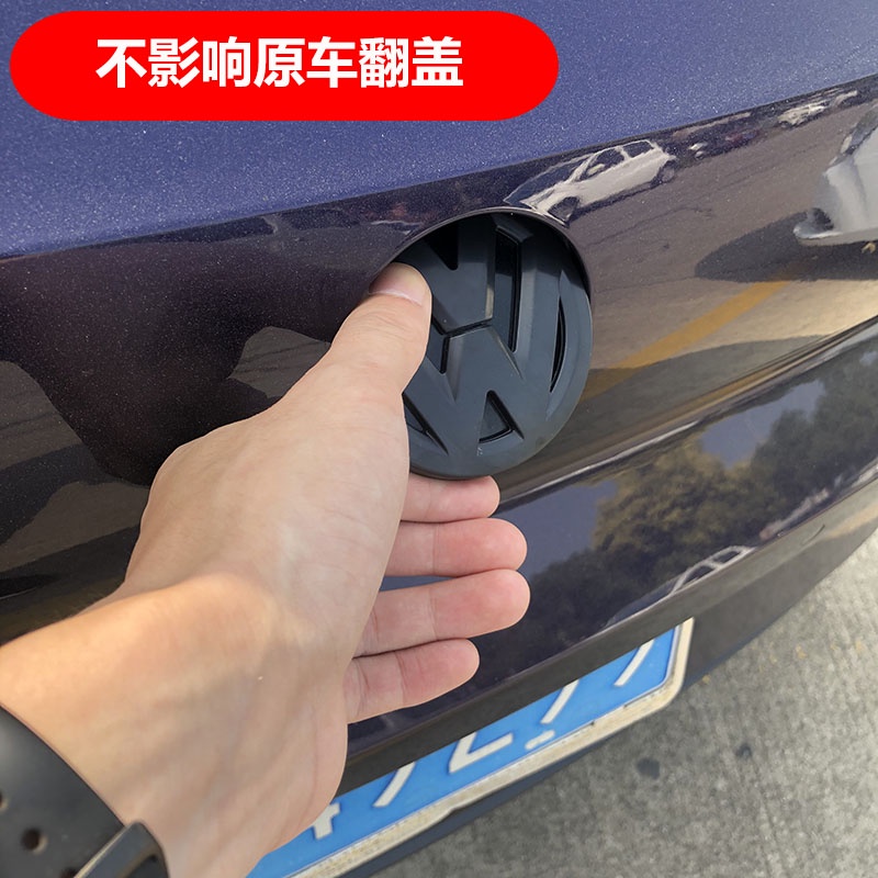 Logo Dán Trang Trí Xe Hơi Vw Volkswagen 11-22 Kiểu POLO Màu Đen