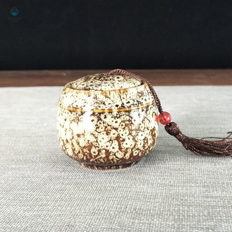 Bình Trà / Cà Phê / Kẹo / Trà Bằng Sứ Phong Cách Trung Hoa Độc Đáo Tiện Dụng Cho Gia Đình / Du Lịch