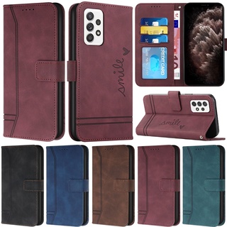 Bao Da Điện Thoại pu Dạng Ví Nắp Lật Có Ngăn Đựng Thẻ Cổ Điển Cho samsung galaxy a52 a72 a22 a32 a42 a12 f12 m12 a51 a71 Ốp