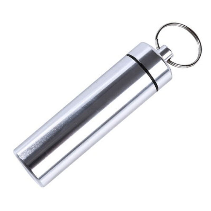 Hộp Đựng Tăm Xỉa Răng Mini Bằng Kim Loại Không Thấm Nước Có Móc Khóa