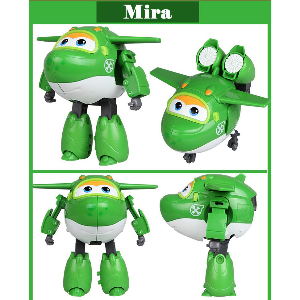 Mô hình máy bay Mira cỡ lớn đồ chơi đội bay siêu đẳng super wings