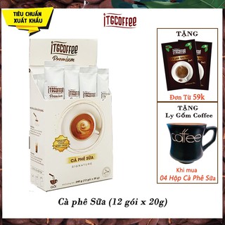 Cà phê sữa hòa tan Signature  ITG Coffee Premium - Hộp 240g (12 gói x 20g)