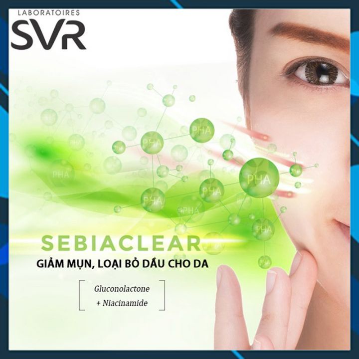 Sữa rửa mặt SVR Sebiaclear Gel Moussant cho da dầu mụn & da nhạy cảm hàng Pháp chuẩn chính hãng - White Store