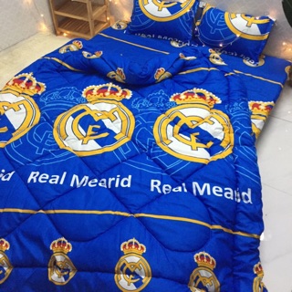 Bộ drap & chăn phao clb bóng đá read madrid
