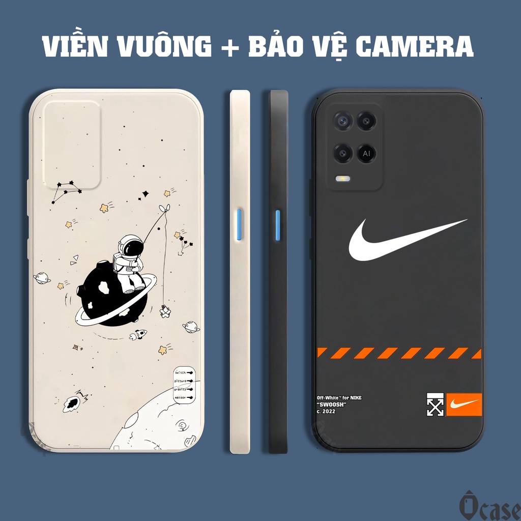 Ốp lưng Oppo A54 in hình Nasa, vũ trụ cạnh viền vuông có bảo vệ camera