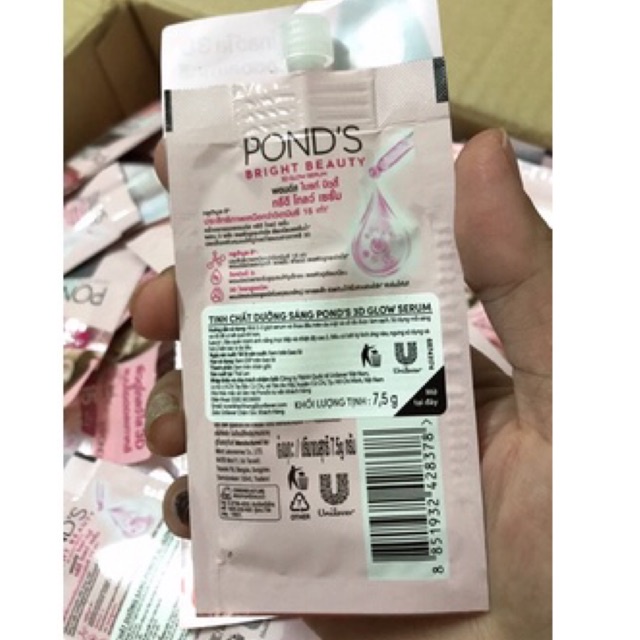 [ Hàng Mẫu Dùng Thử ] Combo 2 gói ⚡️Kem dưỡng trắng Pond’s Instabright Tone Up Milk Cream 7g rất tiện để túi