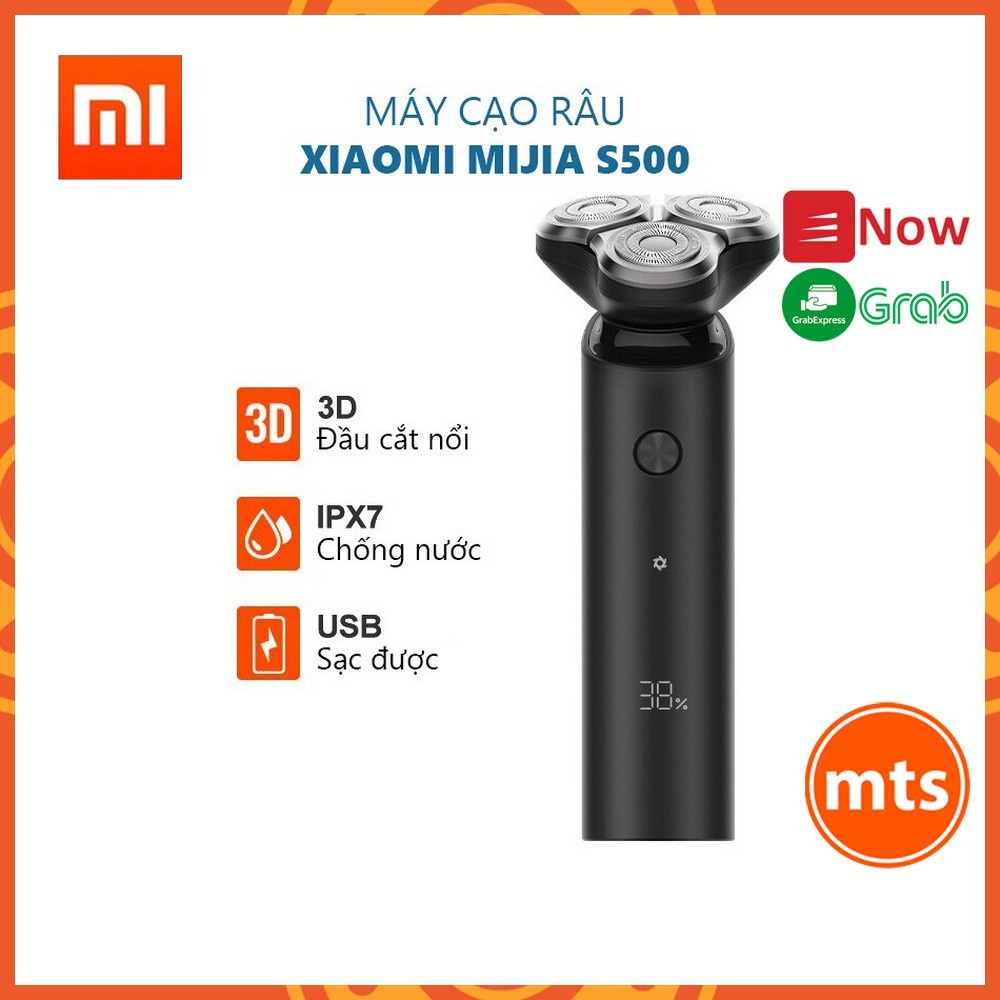 Máy cạo râu Xiaomi Electric Shaver Mijia S500 3 đầu cạo cao cấp chính hãng - Minh Tín Shop