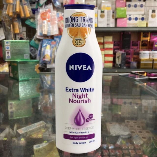 Sữa dưỡng thể Nivea Night White Collagen 250ml