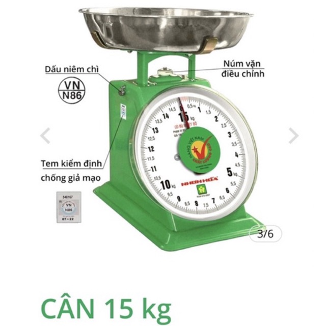 CÂN 15 KG Nhơn Hoà_ Hàng CTY.