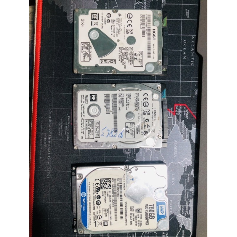 HDD 500GB, 750GB