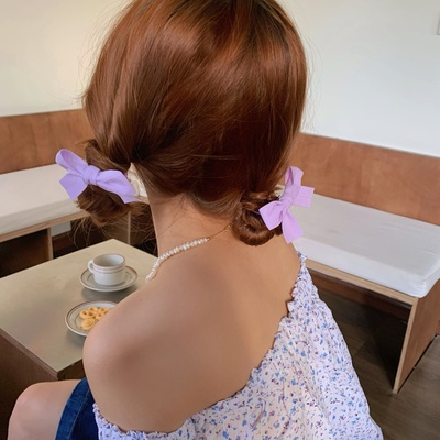 Kẹp Tóc Nơ Màu Kẹo Dễ Thương Dành Cho Bé Gái