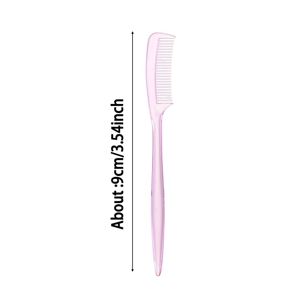 Bộ 1/5 cây lược nhựa 9cm mini 4 màu tùy chọn trong suốt dễ thương chải tóc/chải mày/mi cho búp bê BJD 1/3 1/4 1/6 1/8