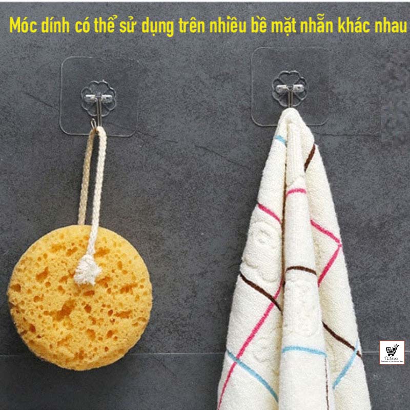 Móc dán tường 1K chịu lực, siêu dính