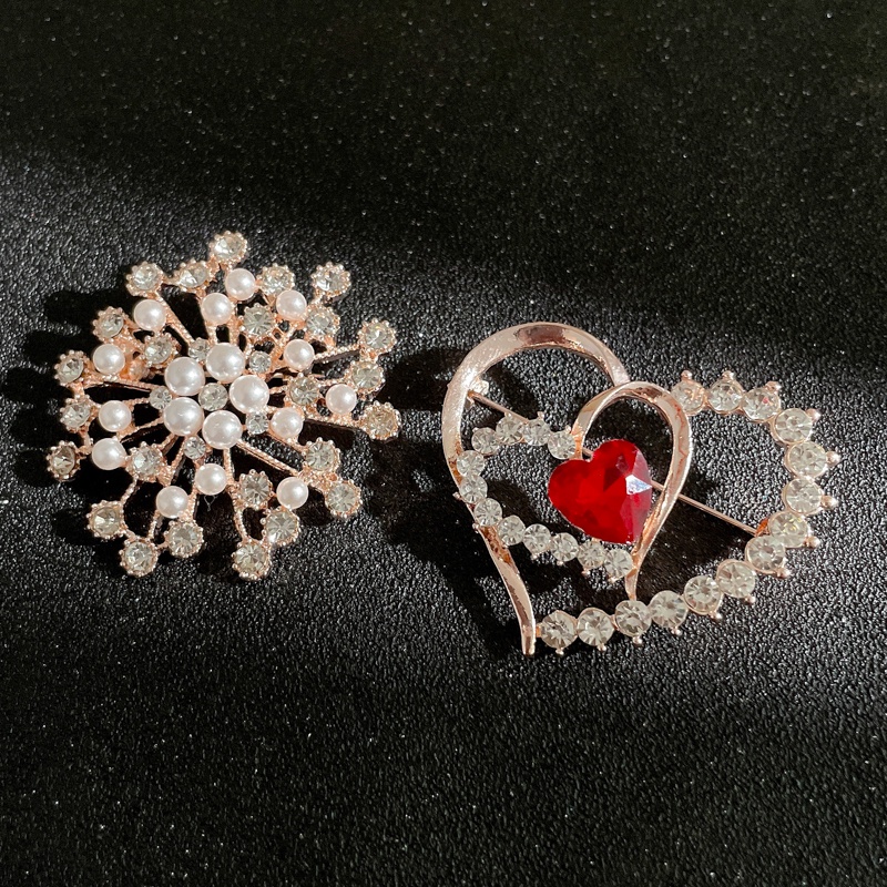 Trâm Cài Áo Đính Đá Ngọc Trai Cao Cấp Phong Cách Hàn Quốc