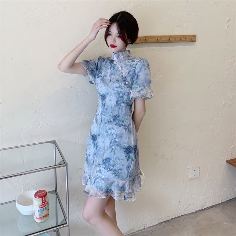 Sườn xám cách tân dáng ôm body quyến rũ cho nữ