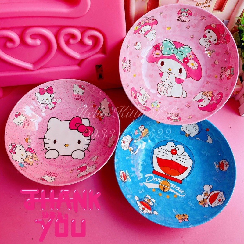 Dĩa lòng sâu Hello Kitty - Doremon Doraemon