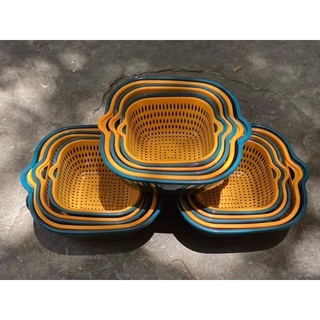 bộ 3 rổ kèm 3 chậu (set 6 chiếc)