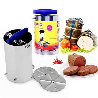 Khuôn Làm Giò Chả Inox Dragon (Loại 0,5Kg Và 1 Kg) Hàng Chính Hãng