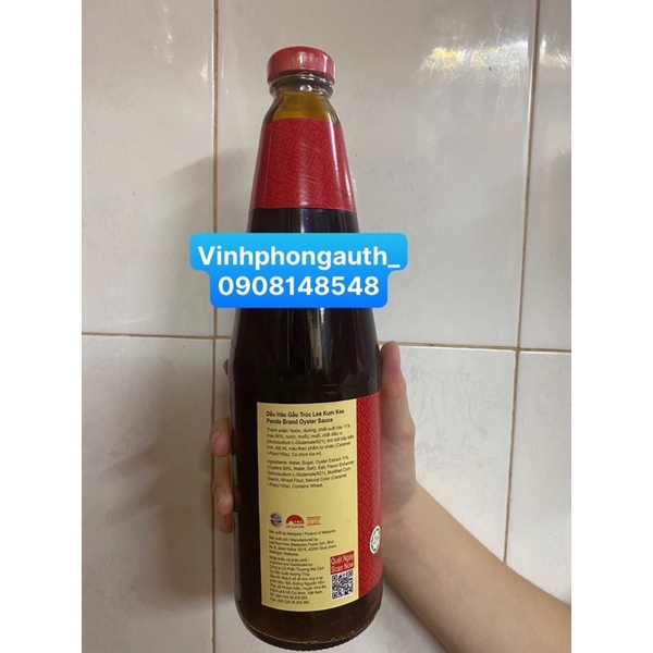 DẦU HÀO GẤU TRÚC 907G LEE KUM KEE - PANDA BRAND OYSTER SAUCE HONGKONG