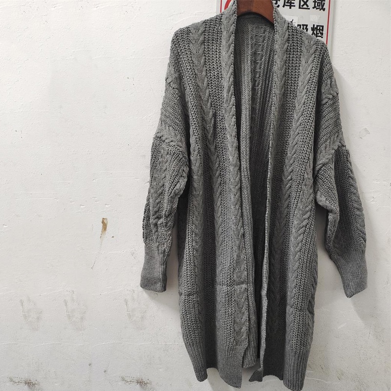 IELGY Áo Khoác cardigan Dệt Kim Họa Tiết Kim Cương Phong Cách retro Cho Nữ