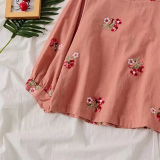 [ sẵn trắng] Áo tay bồng ulzzang