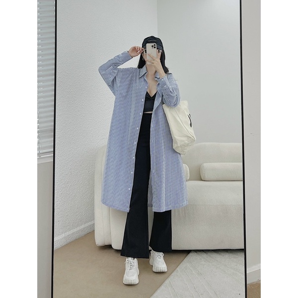 ĐẦM SƠ MI DÀI - FREESIZE-PYDSTORE