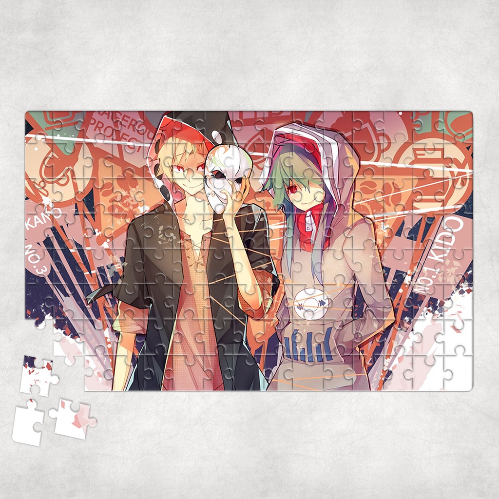 Tranh ghép hình A4, A5 Anime, xếp hình KAGEROU PROJECT - Mẫu 1