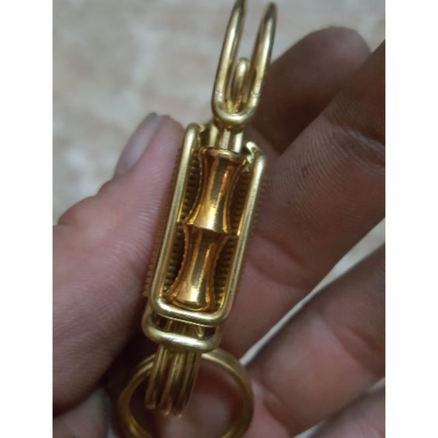 Móc khóa đồng thau uốn thủ công!!!