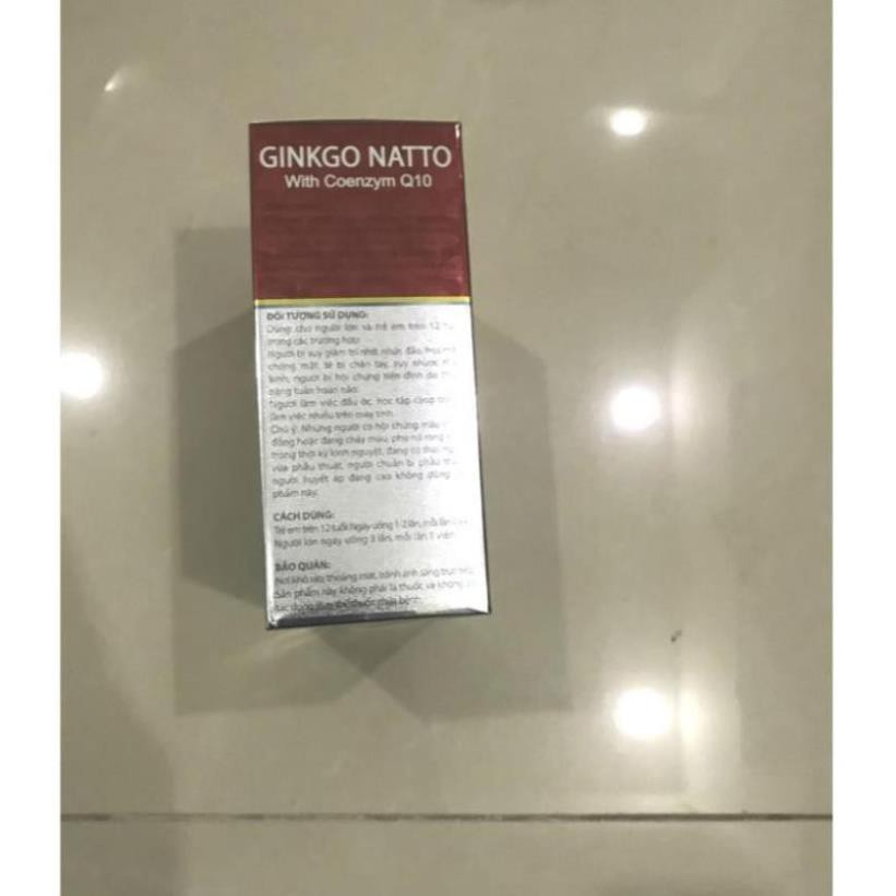 HOẠT HUYẾT DƯỠNG NÃO BRAIN GINKGO NATTO_100 Viên