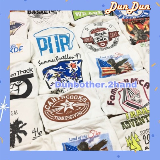 Áo thun mĩ trắng 2hand