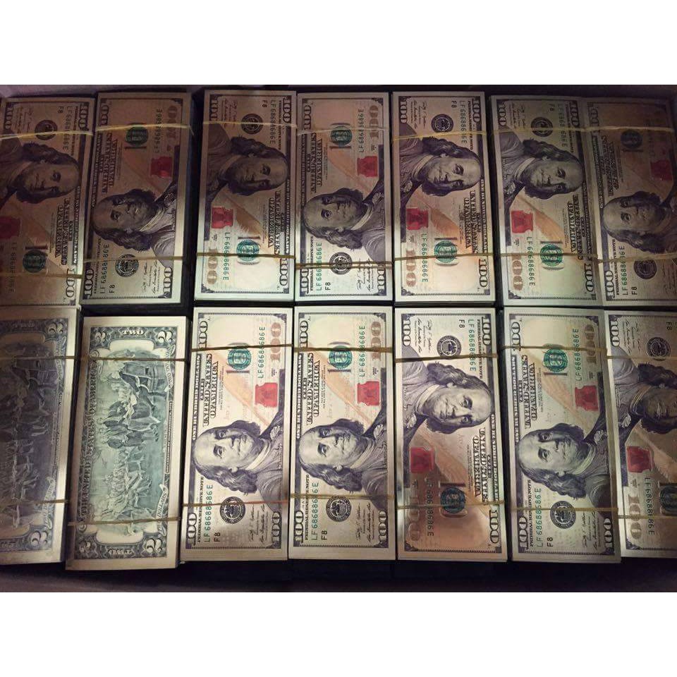 20-50-100 Tờ Tiền Đô La Mạ Vàng May Mắn