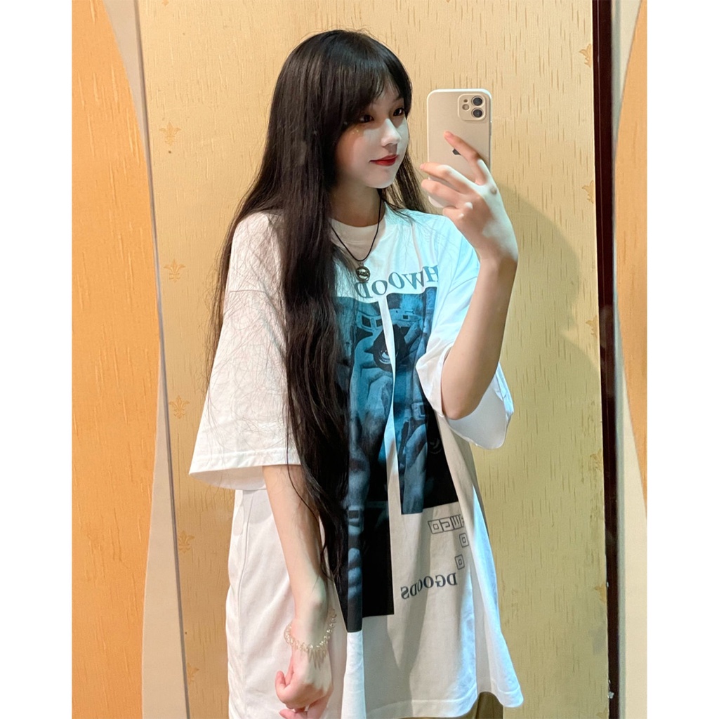 Áo Thun Cotton Tay Ngắn Dáng Rộng Thiết Kế Mới Thời Trang Dành Cho Mùa Hè