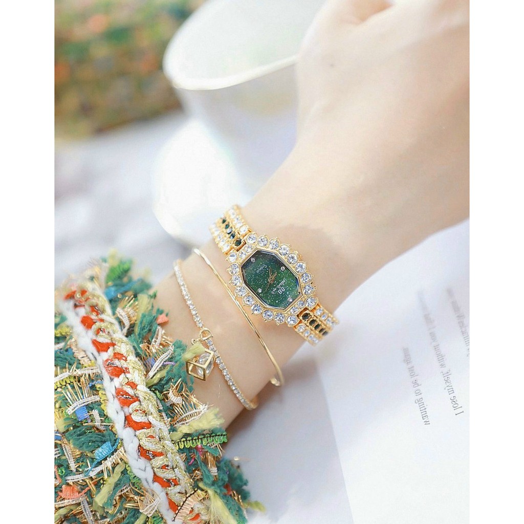 Đồng hồ đeo tay nữ, đồng hồ nữ chính hãng BEE SISTER đính đá cao cấp, sang trọng, thời trang Hàn Quốc cao cấp giá rẻ