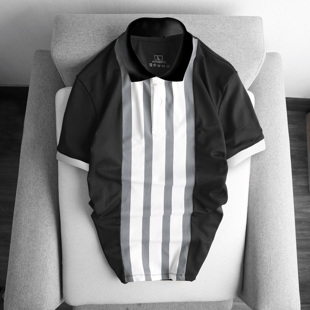 [FREESHIP] ÁO THUN NAM PHỐI BA SỌC DỌC ĐẸP TINH TẾ ĐẲNG CẤP