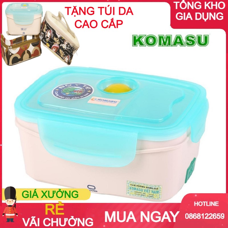 Hàng chính hãng- Hộp cơm cắm điện Komasu(tặng túi)