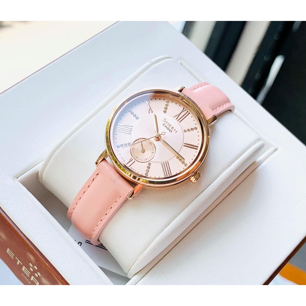 Đồng Hồ Casio Nữ Sheen SHE-3066PGL-4A - Siza 34mm - Rose Gold Chính Hãng