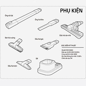 Máy hút bụi Lock&Lock Handy Vacuum Cleaner 400W 0.4L ENV336BLK - babyhopsg