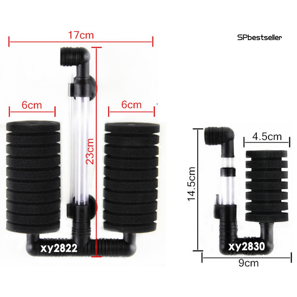 Máy Bơm Lọc Nước Bể Cá Đầu Đơn/Đôi Tiện Dụng