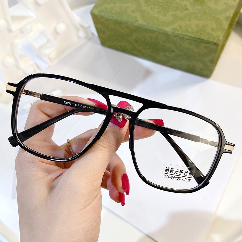 Mắt Kính Gọng Vuông Chống Ánh Sáng Xanh Thời Trang Cho Nam Nữ Jz9036