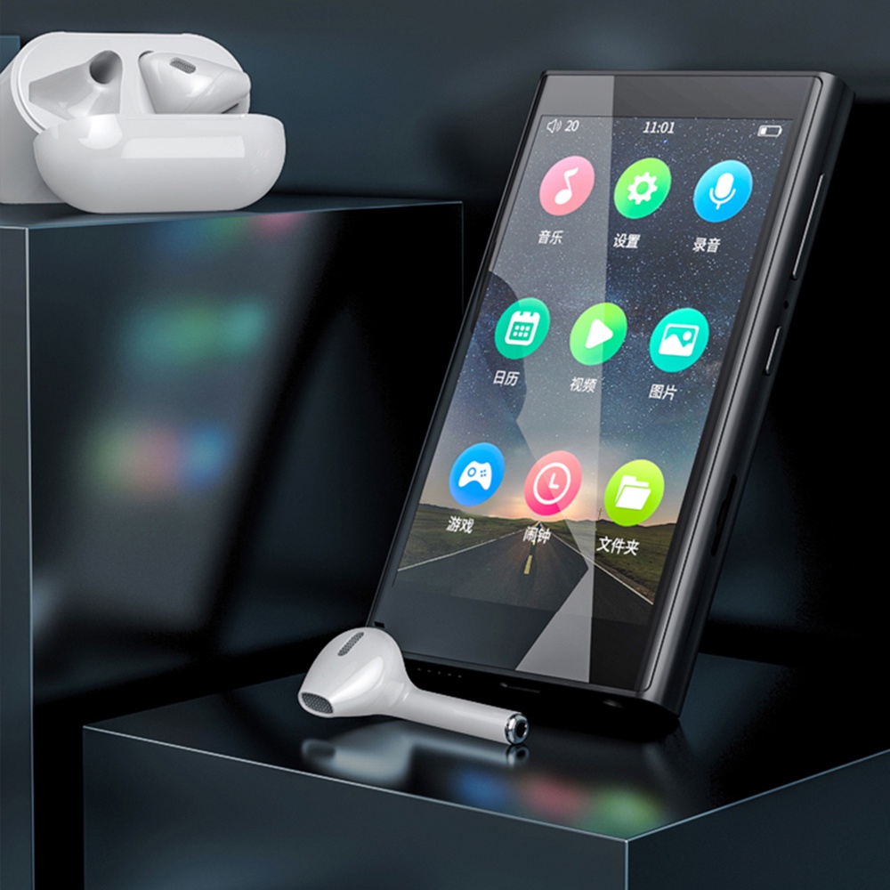 FAAEAL RUIZU H10 Bluetooth MP3 Player 16GB 32GB Full Touch Screen MP4 Music Player With Speaker FM Radio EBook Recording