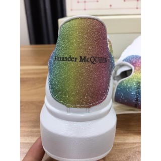 giày mcq gót cầu vồng chuẩn 1:1 ( full box + freeship )