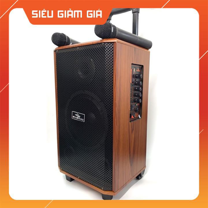 (HOT) New Loa Vali Kéo Di Động Karaoke Bluetooth Kiomic K88 Âm Thanh Siêu Đỉnh(Tặng 2 micro không dây hát cực hay K-88)